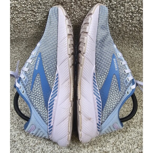 Brooks Ladies 9B Adrenaline GTS 22 Blue Purple/Lilac Running Shoes Gym Sneakers - Picture 8 of 16